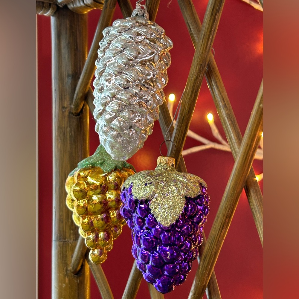 Lot of 26 Vintage Glass Ornaments Bundle West Germany Poland Columbia